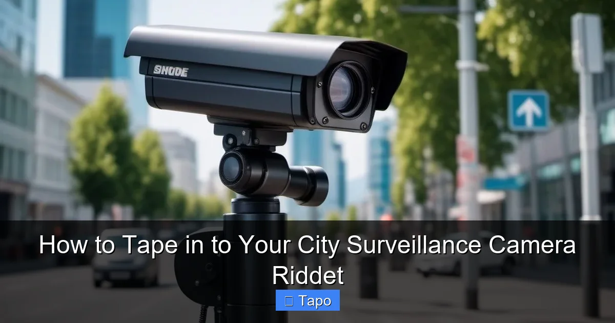 How to Tape in to Your City Surveillance Camera Riddet