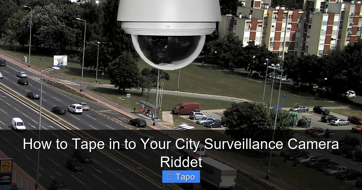 How to Tape in to Your City Surveillance Camera Riddet
