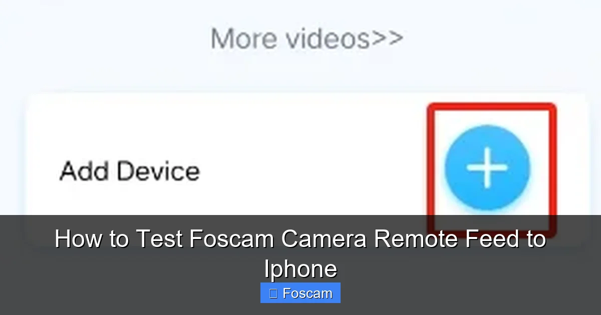 How to Test Foscam Camera Remote Feed to Iphone