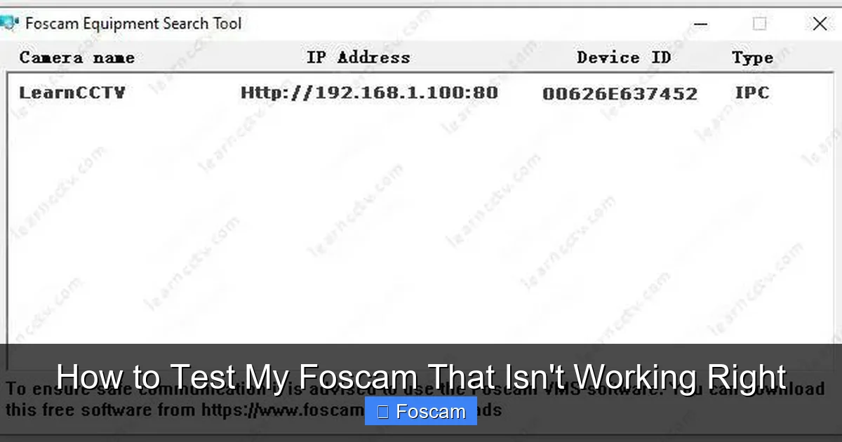 How to Test My Foscam That Isn't Working Right