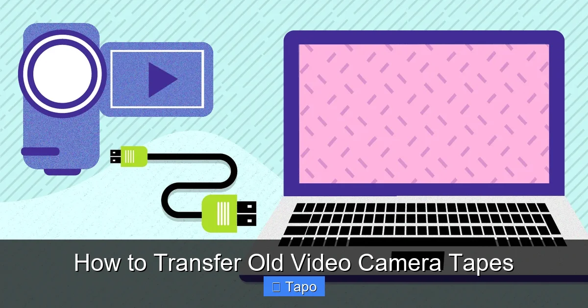 How to Transfer Old Video Camera Tapes