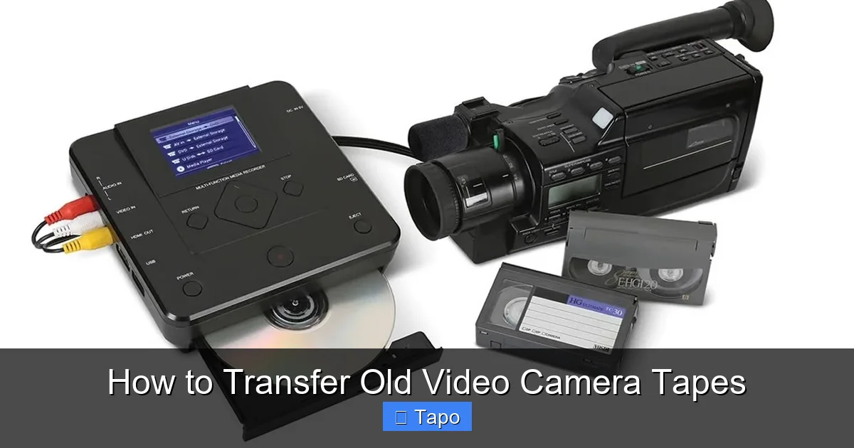 How to Transfer Old Video Camera Tapes