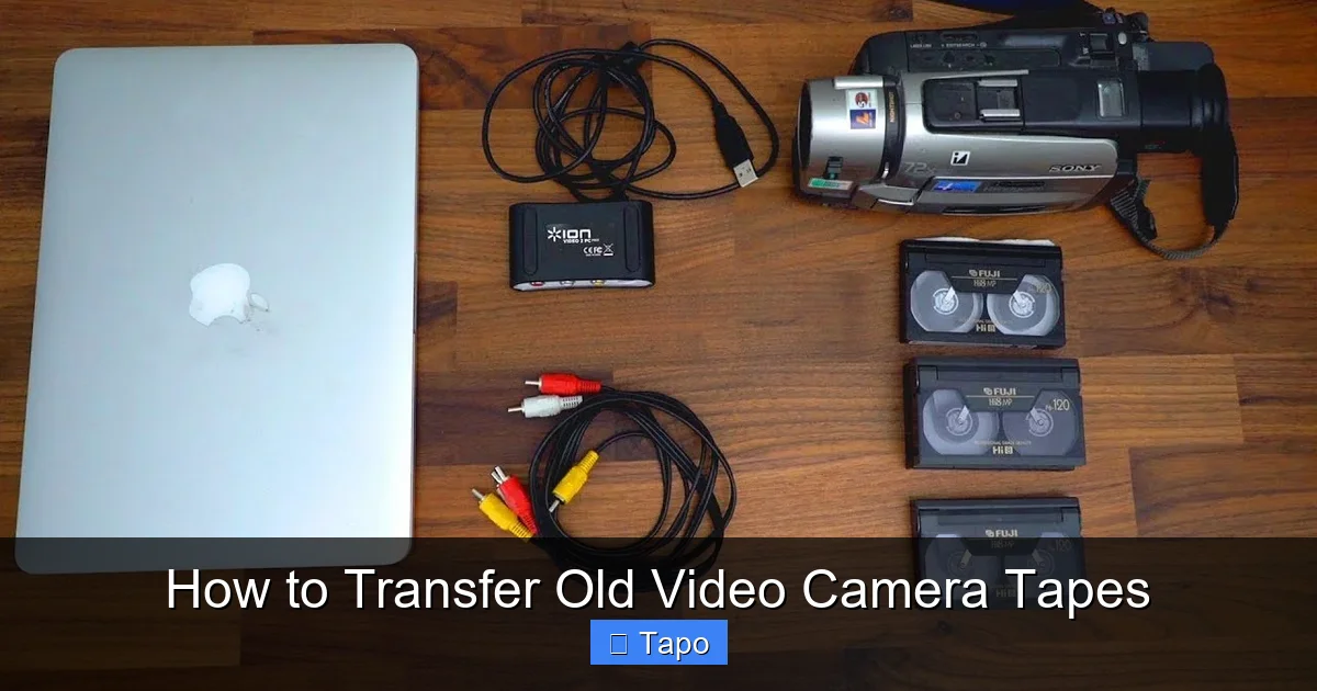 How to Transfer Old Video Camera Tapes