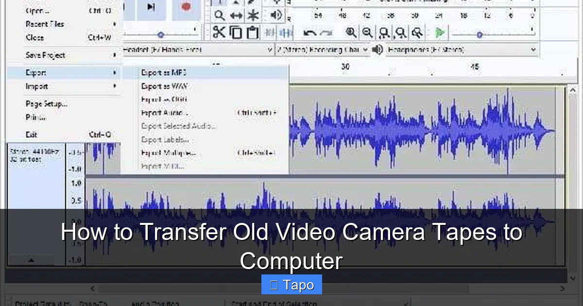 How to Transfer Old Video Camera Tapes to Computer