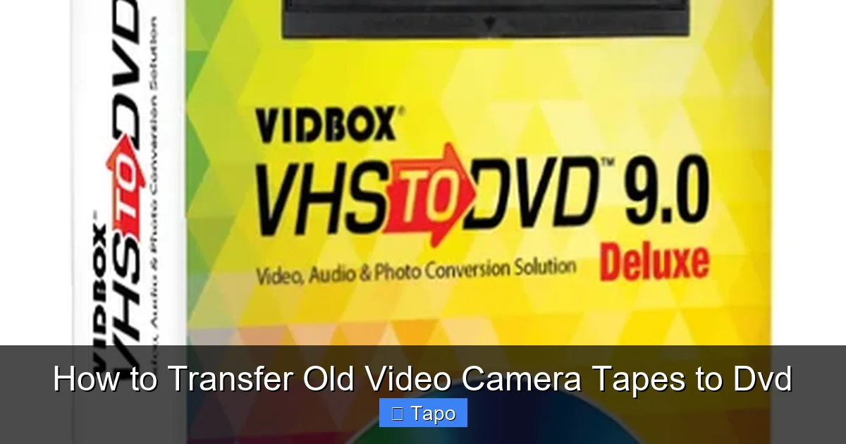How to Transfer Old Video Camera Tapes to Dvd
