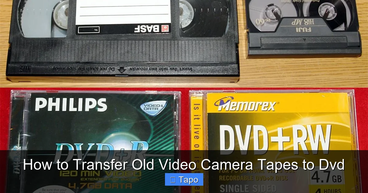 How to Transfer Old Video Camera Tapes to Dvd