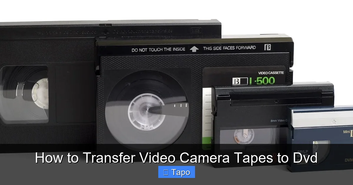 How to Transfer Video Camera Tapes to Dvd
