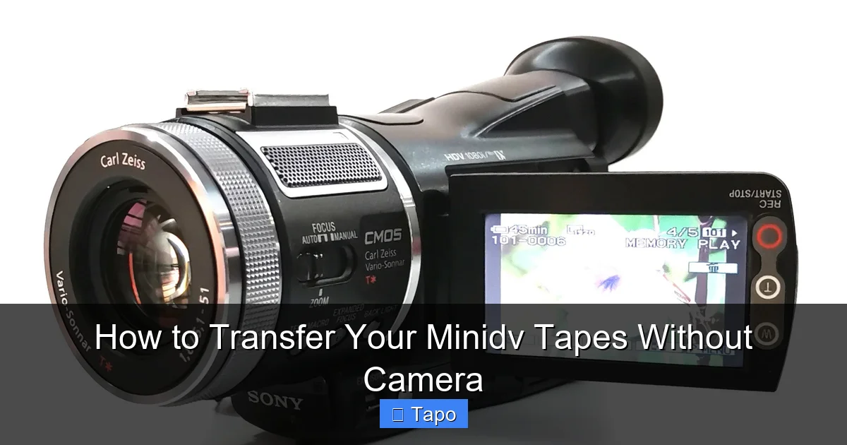How to Transfer Your Minidv Tapes Without Camera