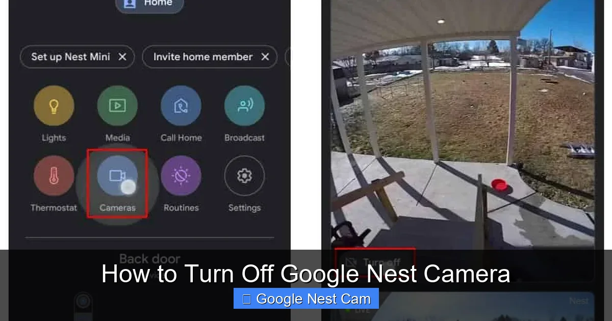 How to Turn Off Google Nest Camera