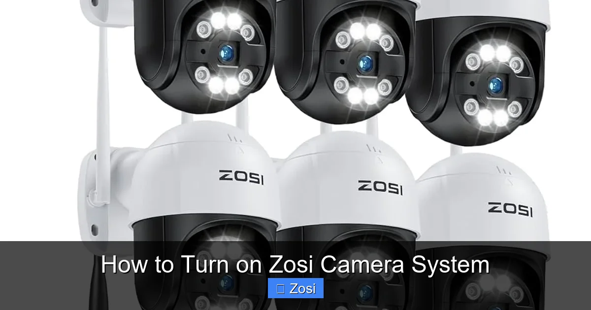 How to Turn on Zosi Camera System