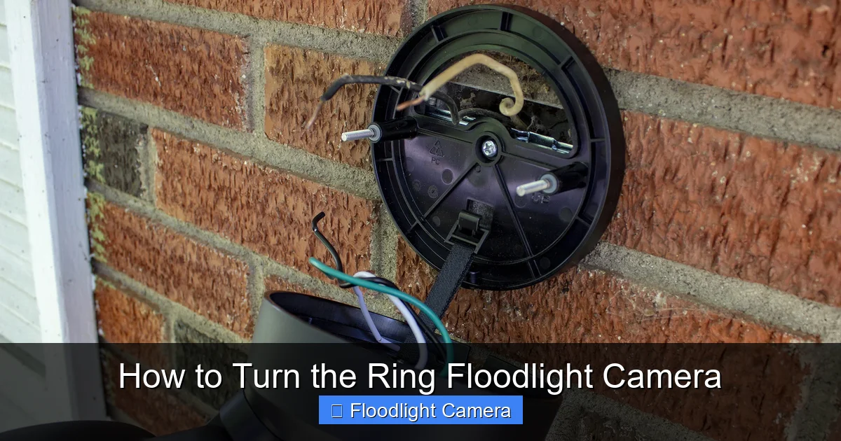 How to Turn the Ring Floodlight Camera
