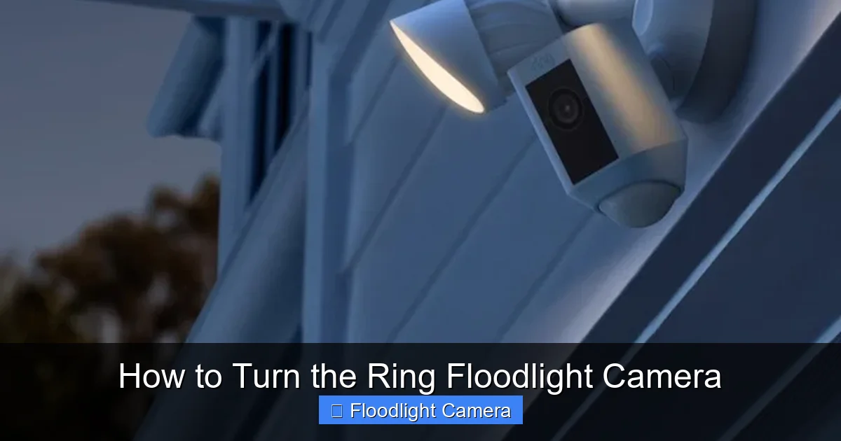 How to Turn the Ring Floodlight Camera