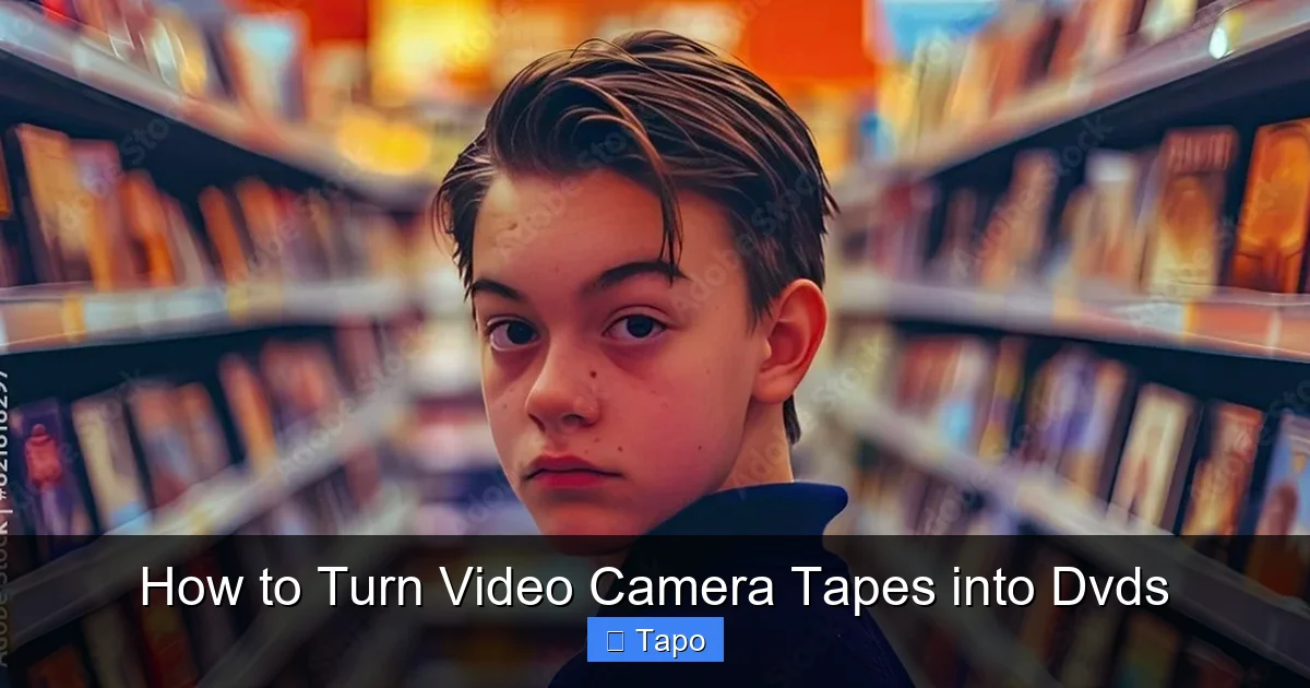 How to Turn Video Camera Tapes into Dvds