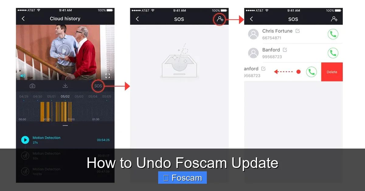 How to Undo Foscam Update