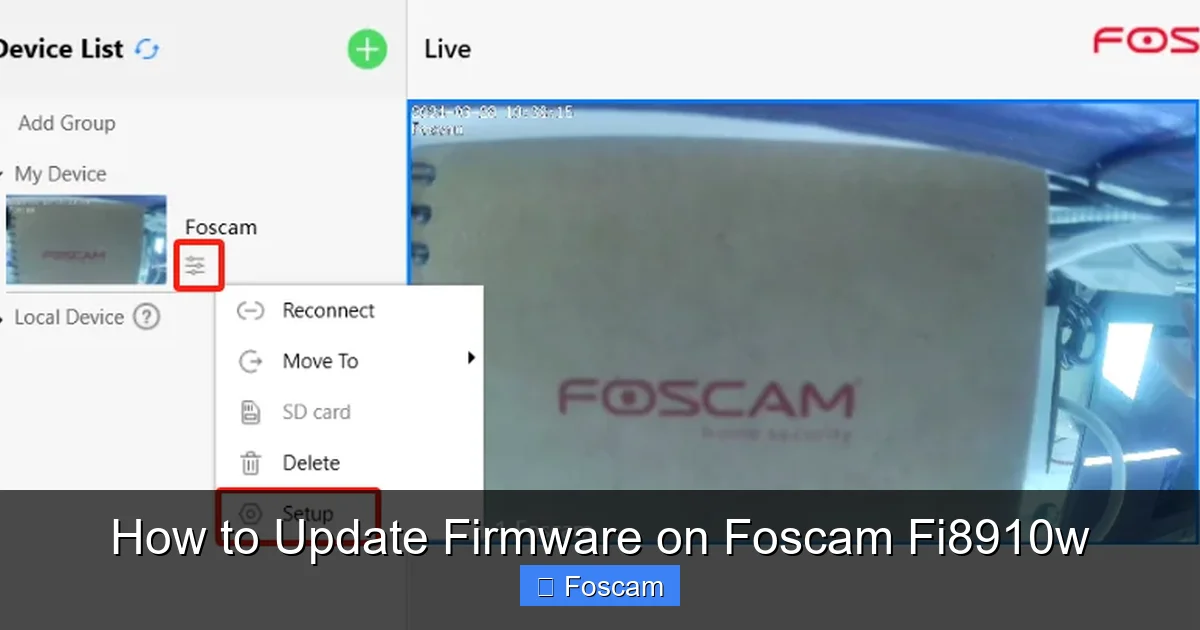 How to Update Firmware on Foscam Fi8910w