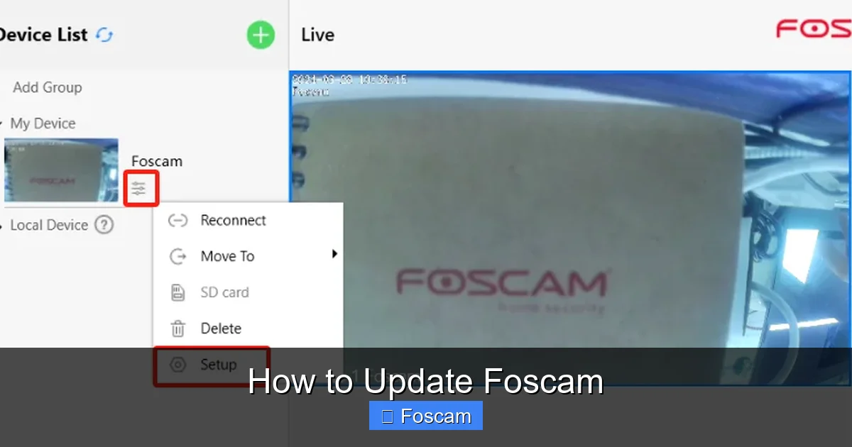 How to Update Foscam