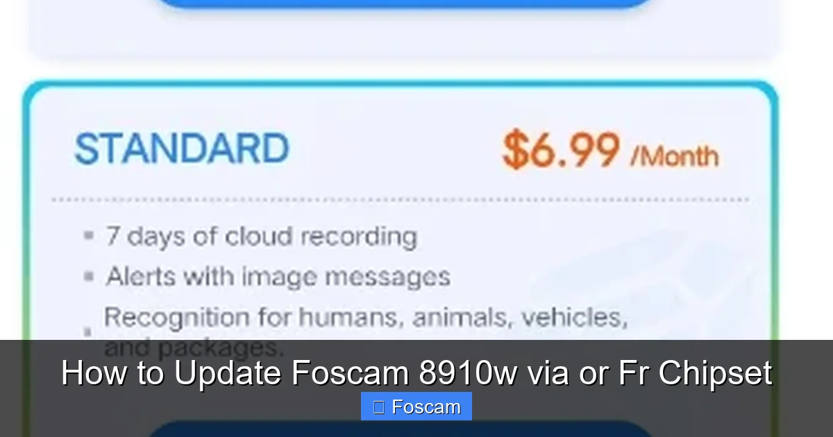 How to Update Foscam 8910w via or Fr Chipset