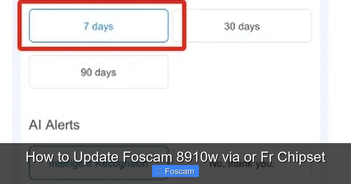 How to Update Foscam 8910w via or Fr Chipset