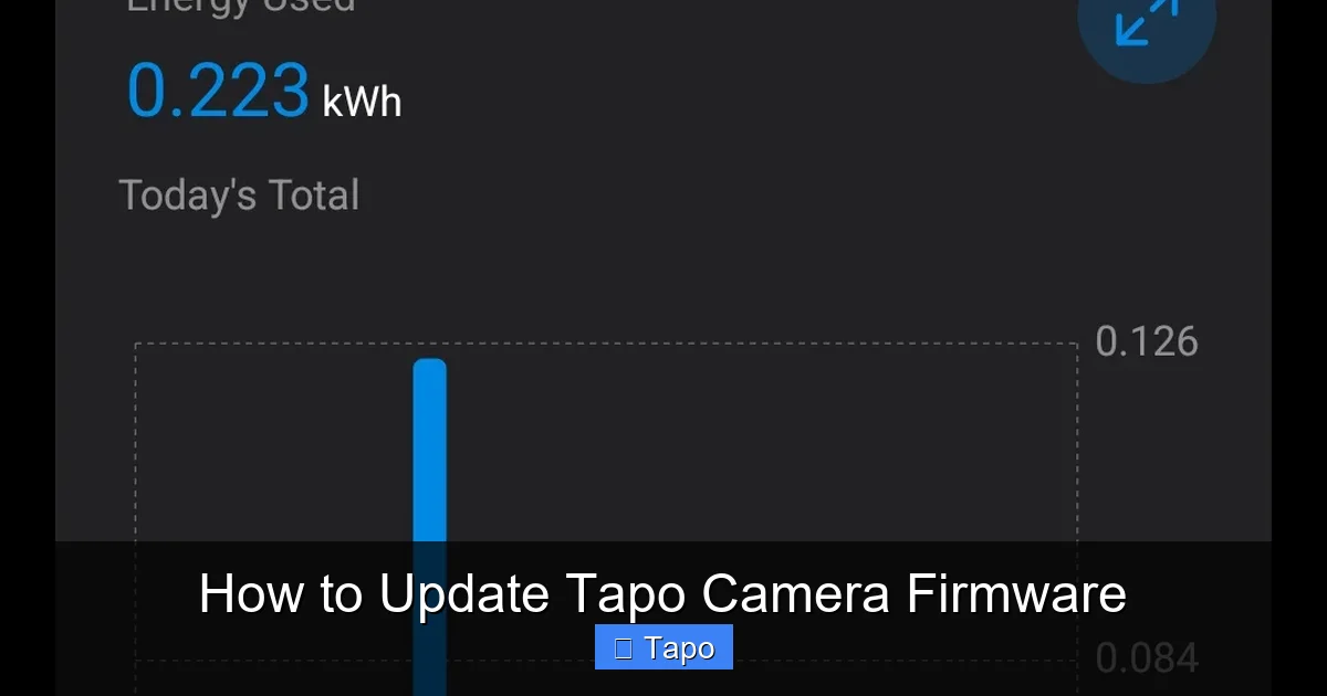 How to Update Tapo Camera Firmware