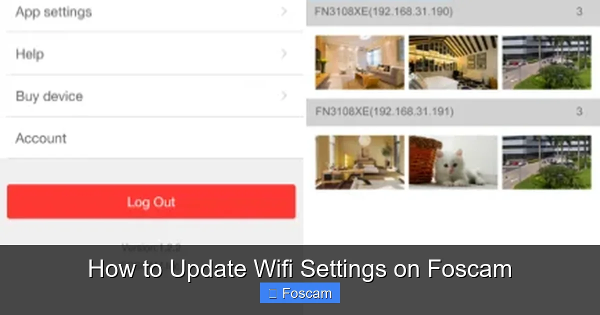 How to Update Wifi Settings on Foscam