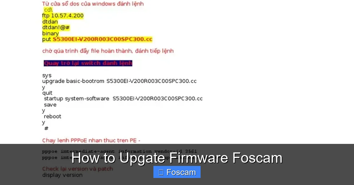 How to Upgate Firmware Foscam