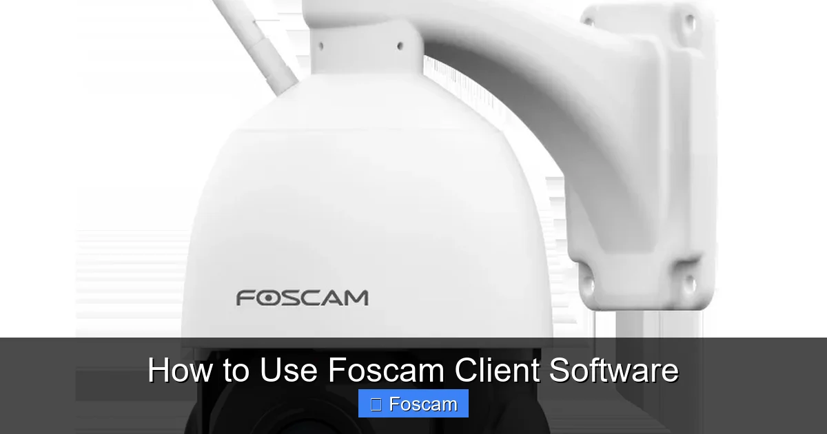How to Use Foscam Client Software