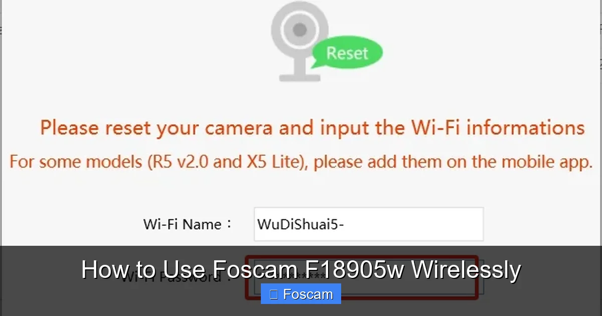 How to Use Foscam F18905w Wirelessly