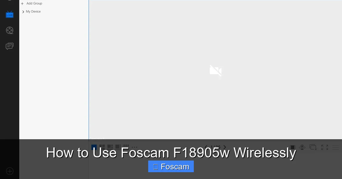 How to Use Foscam F18905w Wirelessly