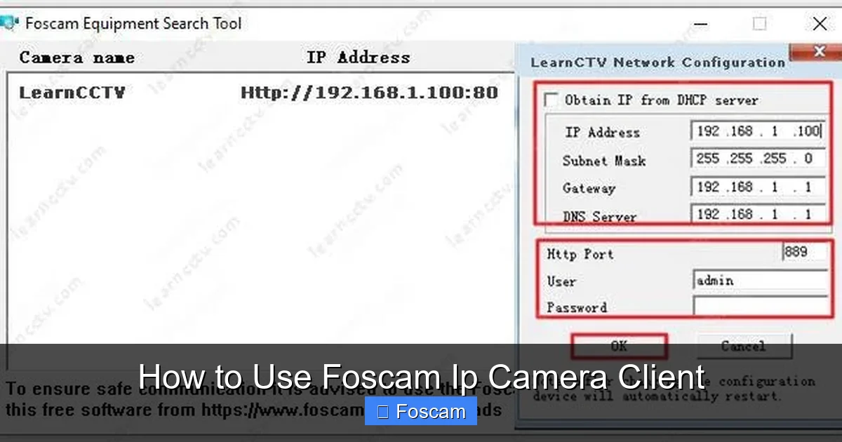 How to Use Foscam Ip Camera Client
