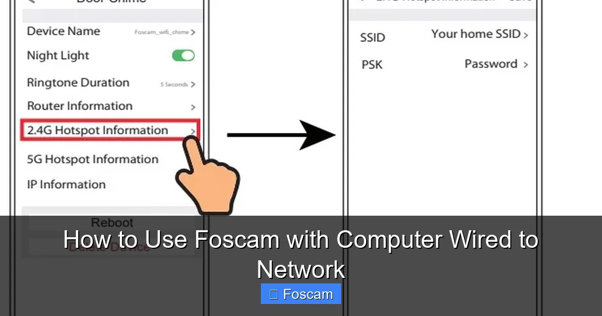 How to Use Foscam with Computer Wired to Network
