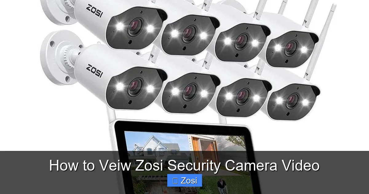 How to Veiw Zosi Security Camera Video