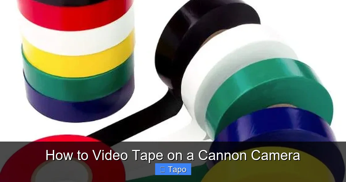 How to Video Tape on a Cannon Camera