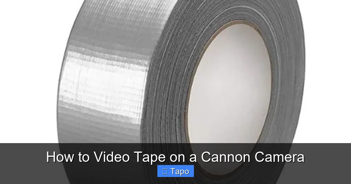 How to Video Tape on a Cannon Camera