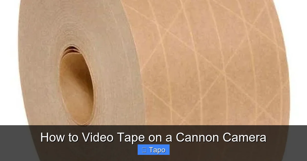 How to Video Tape on a Cannon Camera