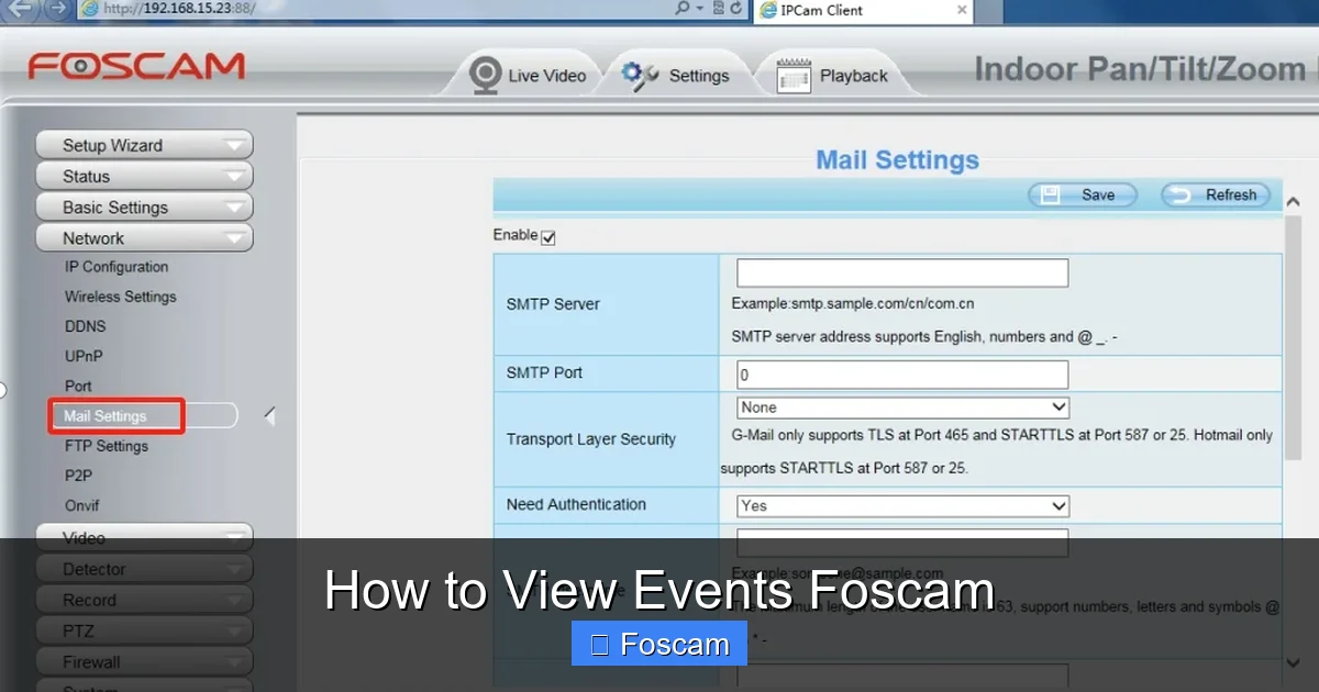 How to View Events Foscam