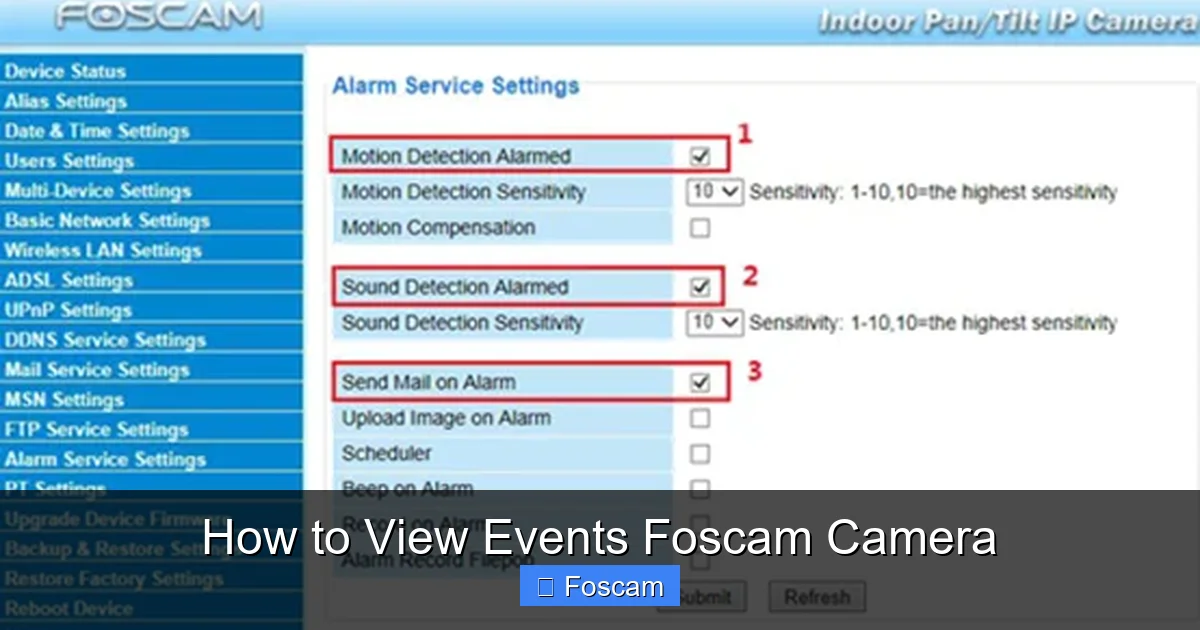 How to View Events Foscam Camera