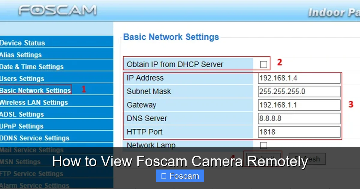 How to View Foscam Camera Remotely