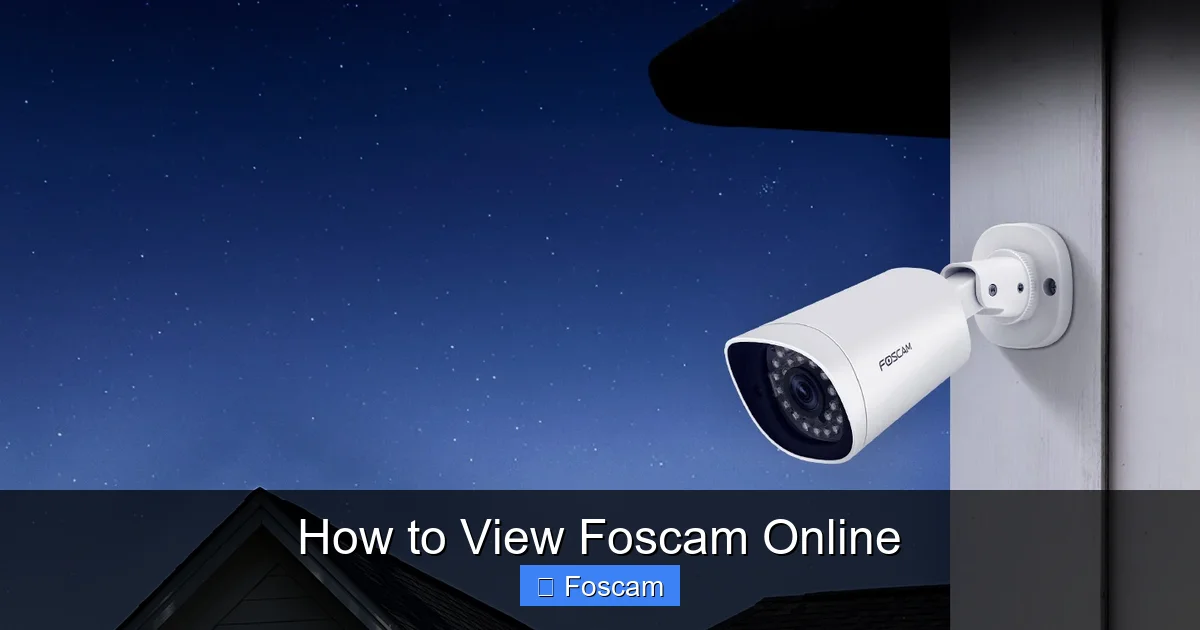How to View Foscam Online