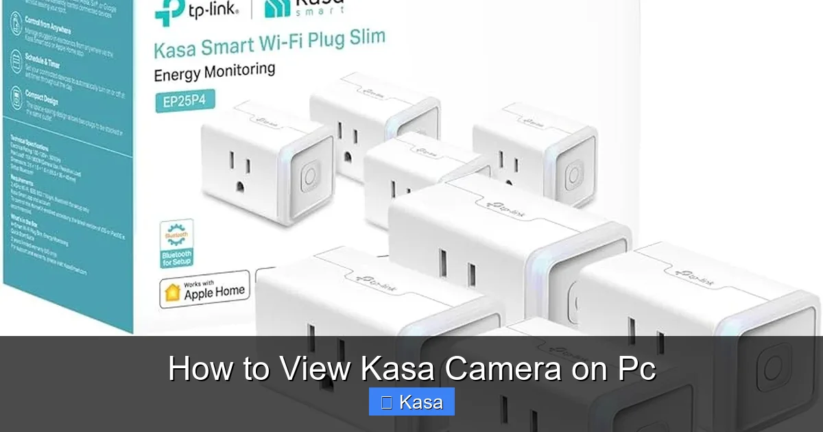 How to View Kasa Camera on Pc
