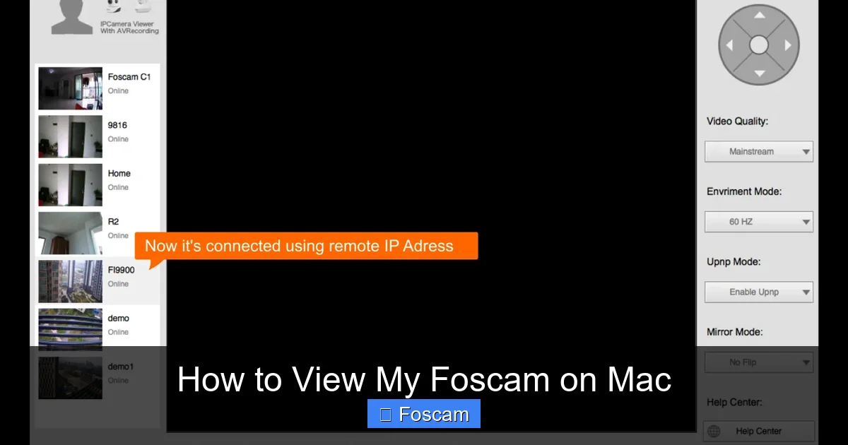 How to View My Foscam on Mac