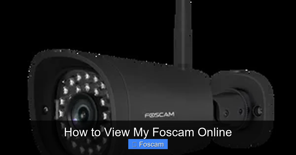 How to View My Foscam Online