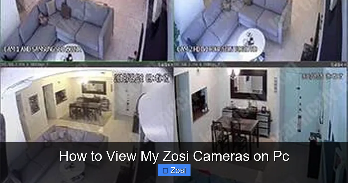How to View My Zosi Cameras on Pc
