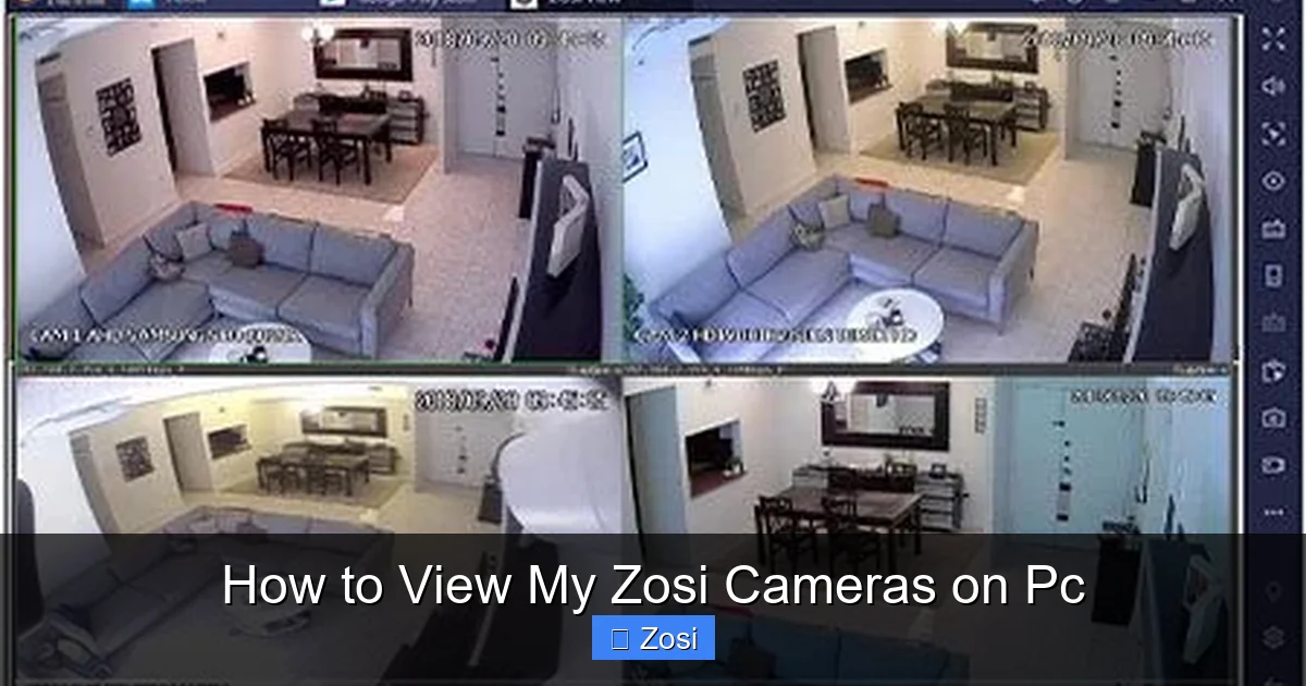 How to View My Zosi Cameras on Pc