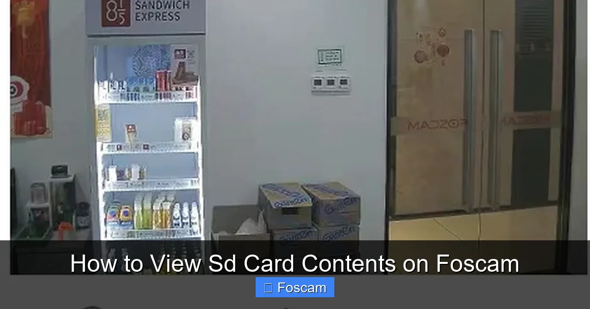 How to View Sd Card Contents on Foscam