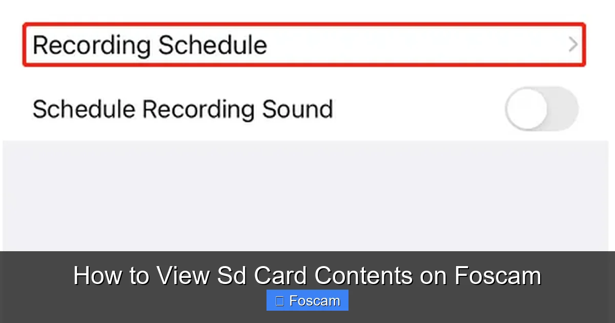 How to View Sd Card Contents on Foscam