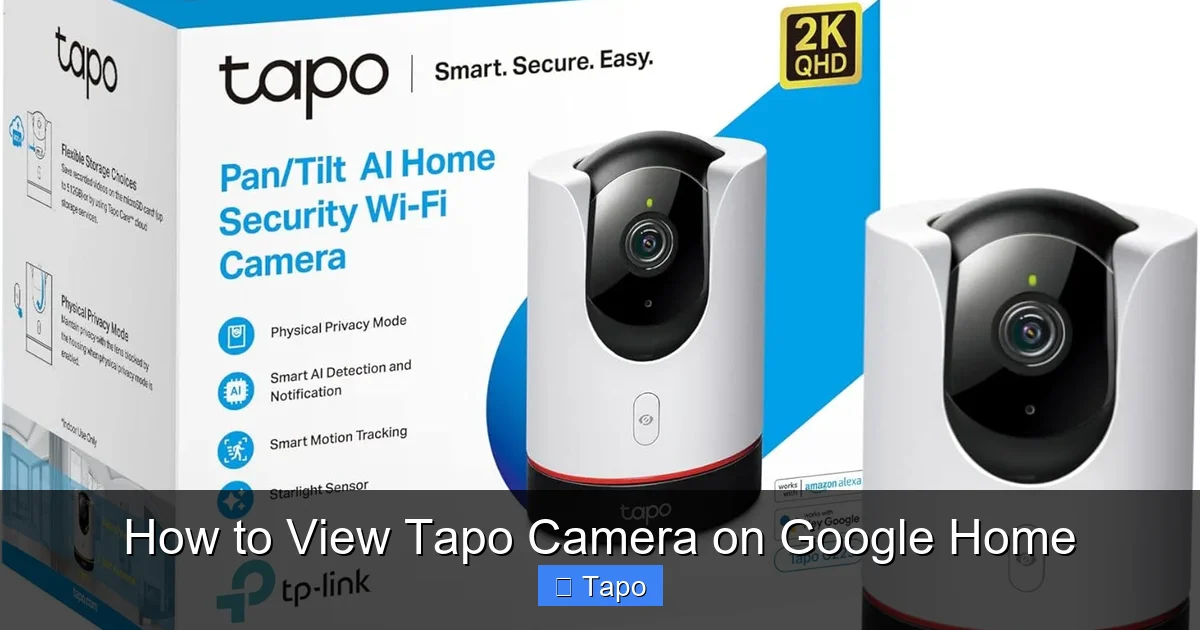 How to View Tapo Camera on Google Home