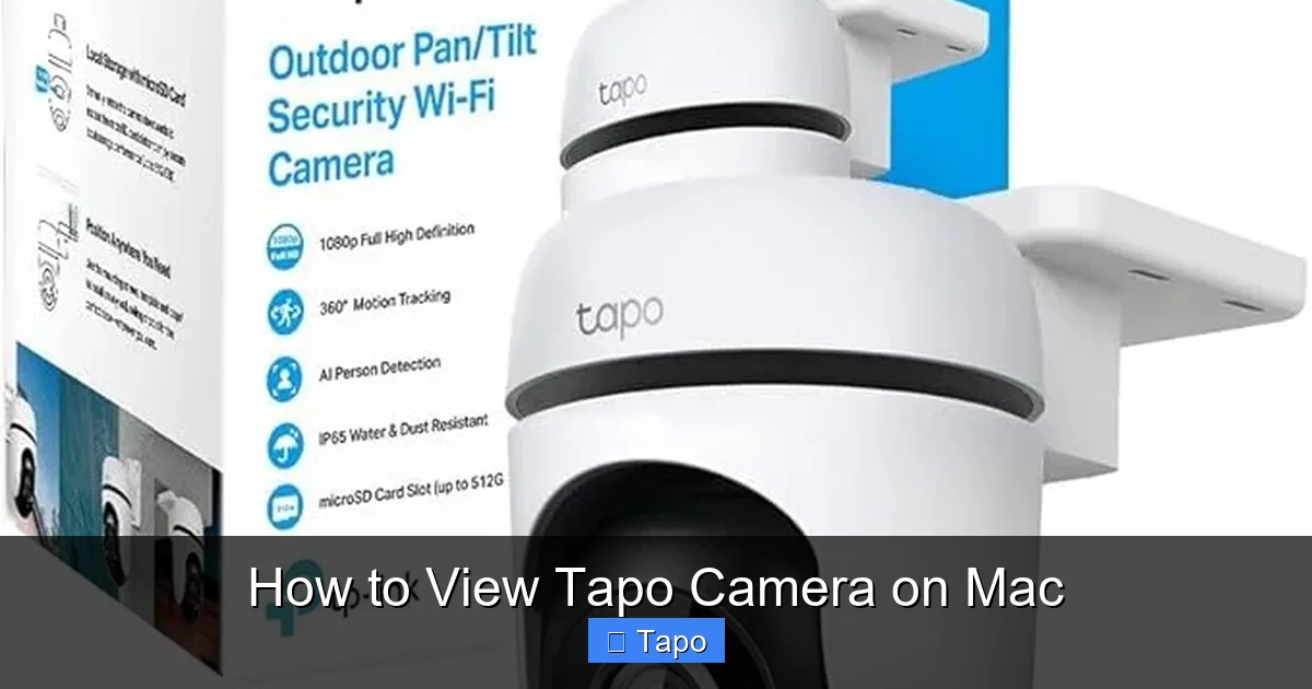 How to View Tapo Camera on Mac