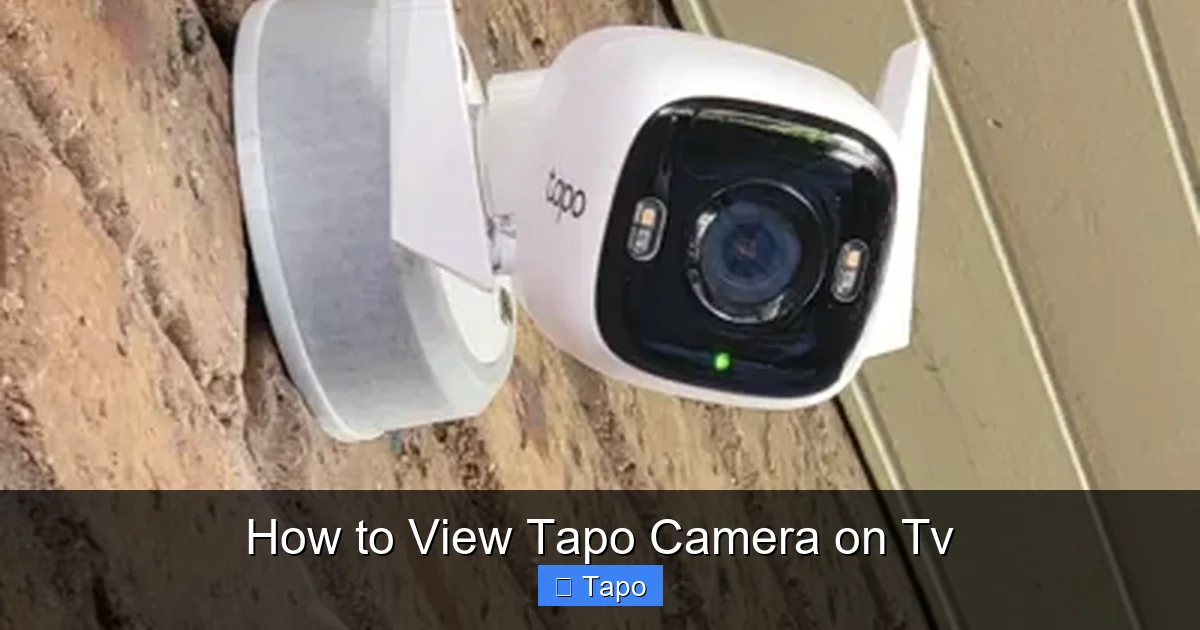 How to View Tapo Camera on Tv