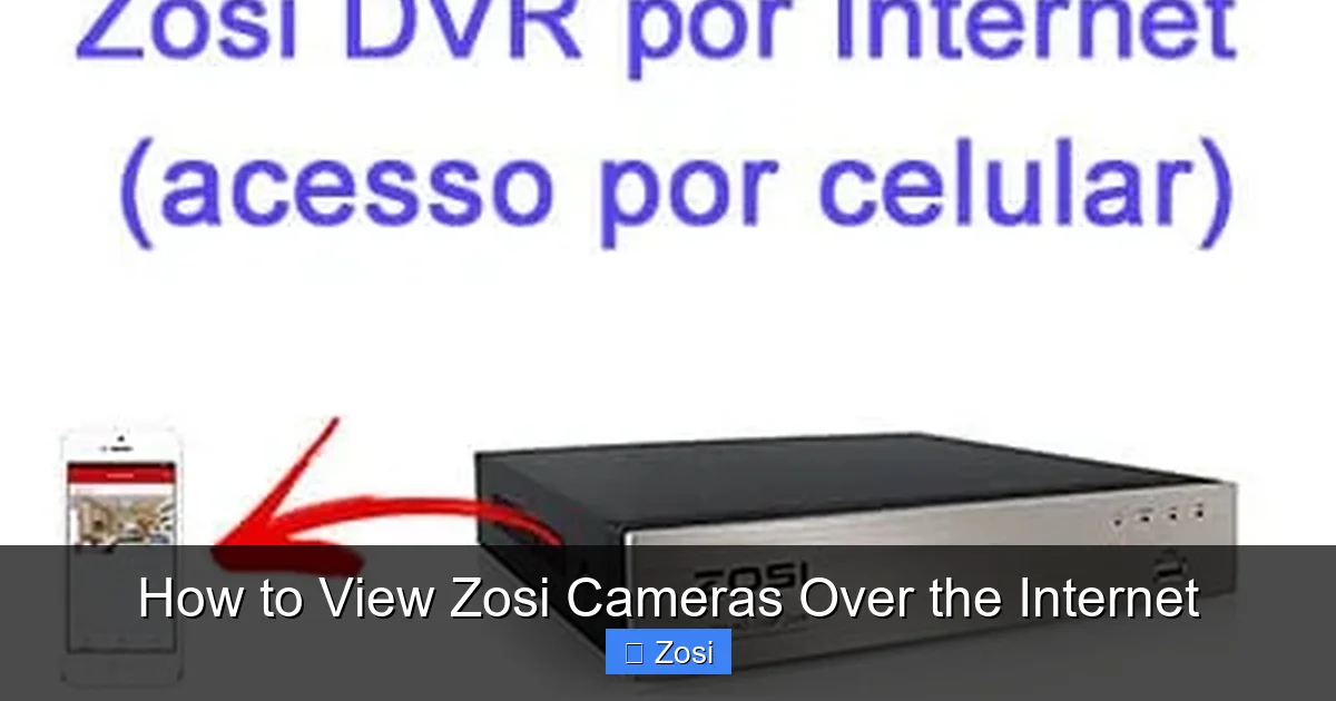 How to View Zosi Cameras Over the Internet