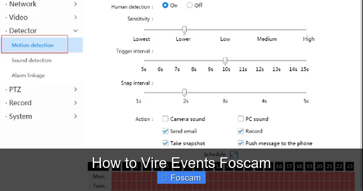 How to Vire Events Foscam
